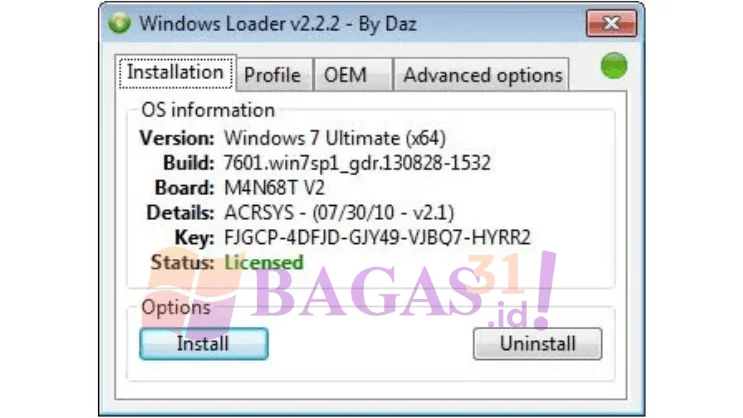 Windows 7 Loader by Daz
